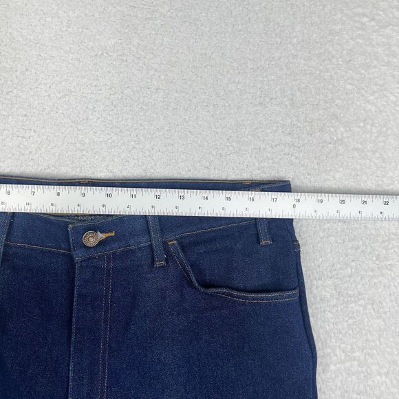 Vintage Levis Jeans Mens 38x31 (Fits 38x29) Dark Wash Action Jeans 90s Denim - Picture 6 of 14